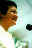 image of Maraid Corrigan McGuire speaking at NJPN