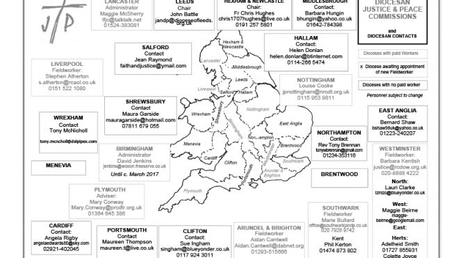 Updated Diocesan Justice and Peace Contacts